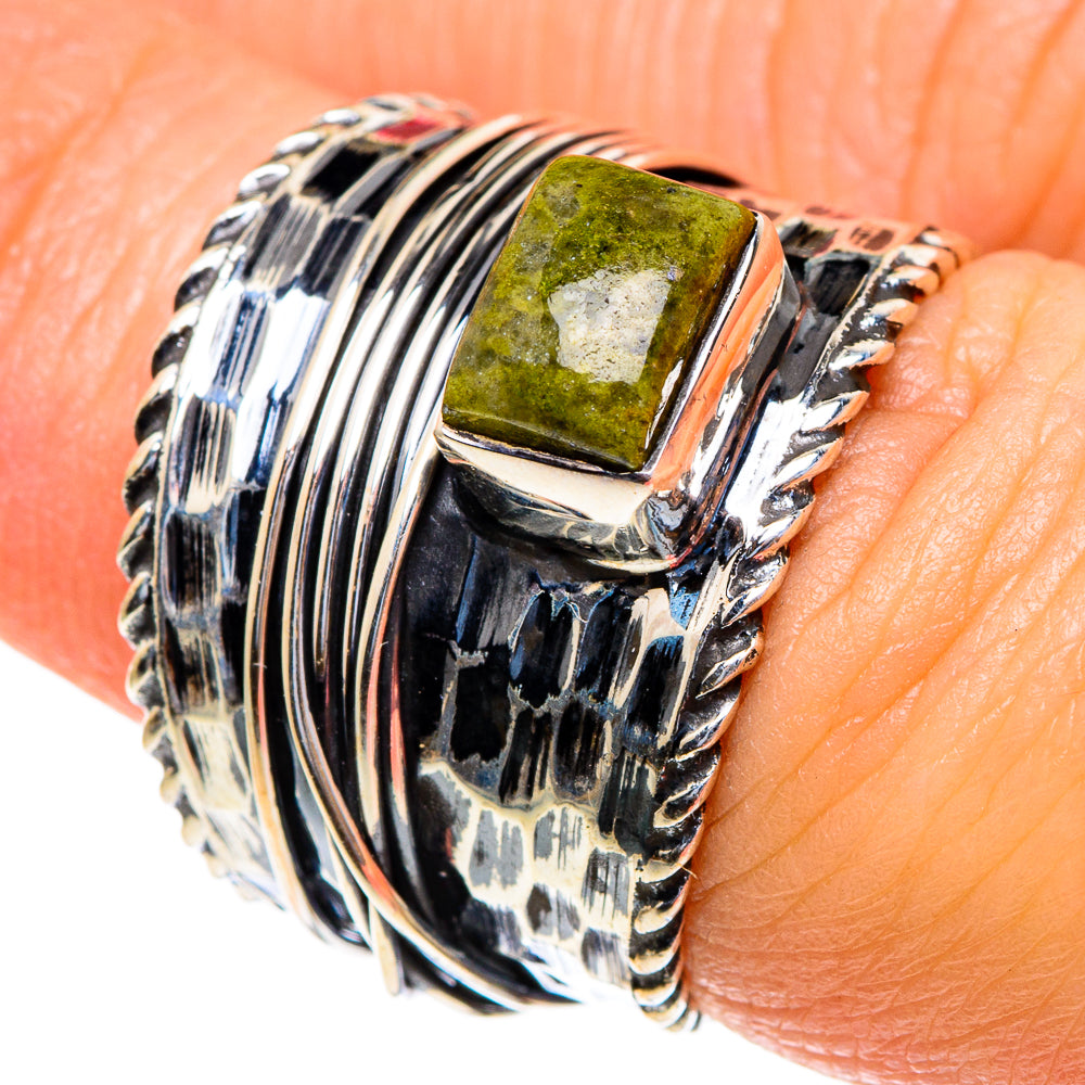 Rainforest Jasper Rings handcrafted by Ana Silver Co - RING85546