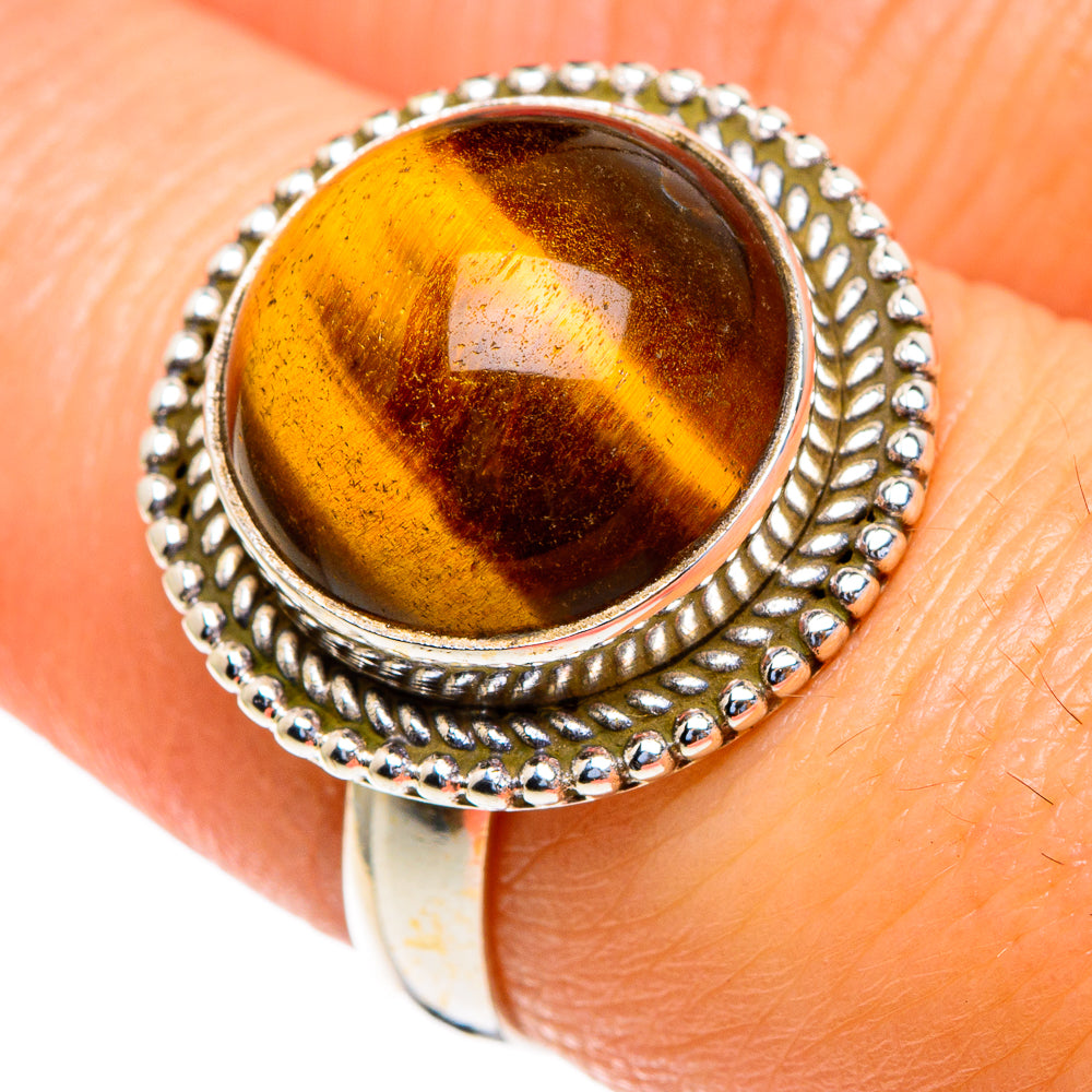 Tiger Eye Rings handcrafted by Ana Silver Co - RING85548