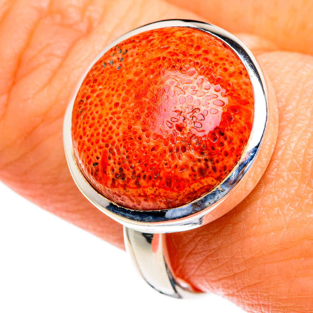 Sponge Coral Rings handcrafted by Ana Silver Co - RING85555