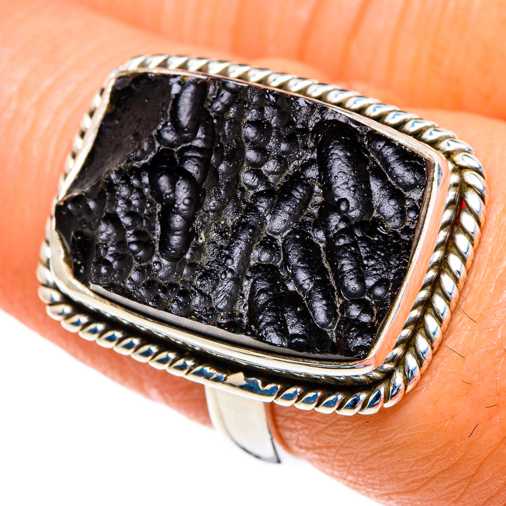 Tektite Rings handcrafted by Ana Silver Co - RING85567