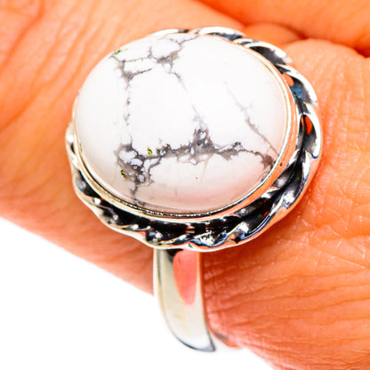 Howlite Rings handcrafted by Ana Silver Co - RING85571