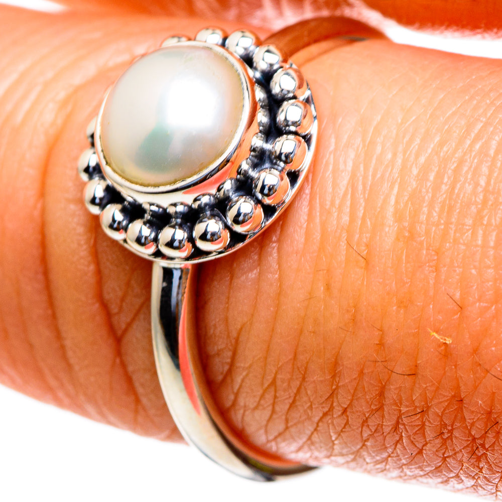 Cultured Pearl Rings handcrafted by Ana Silver Co - RING85572