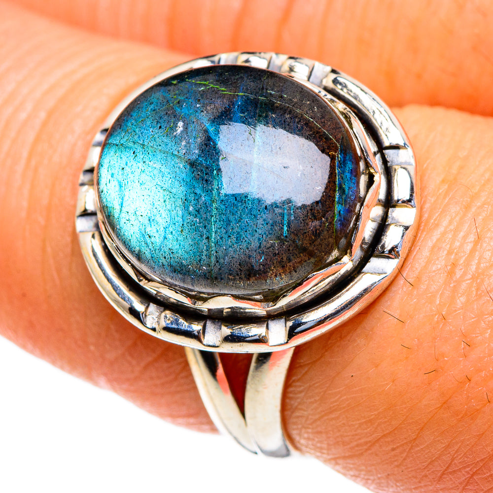 Labradorite Rings handcrafted by Ana Silver Co - RING85576