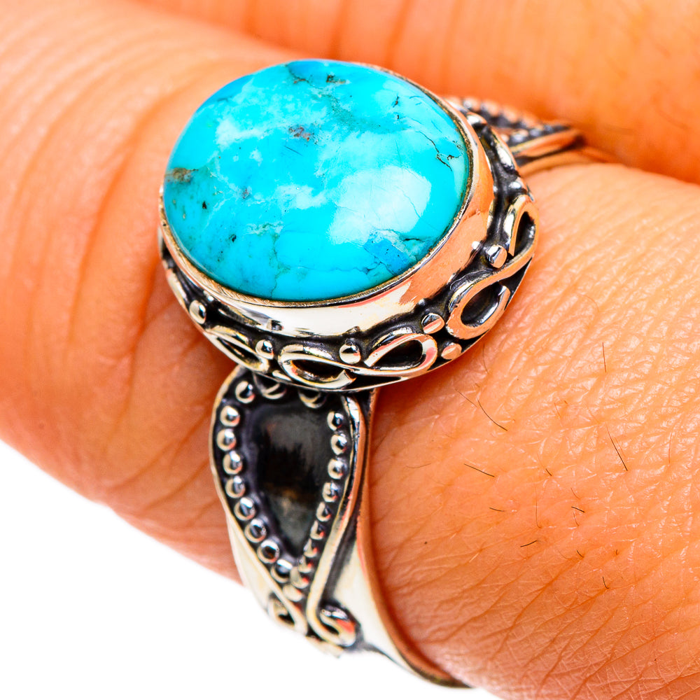 Chrysocolla Rings handcrafted by Ana Silver Co - RING85577
