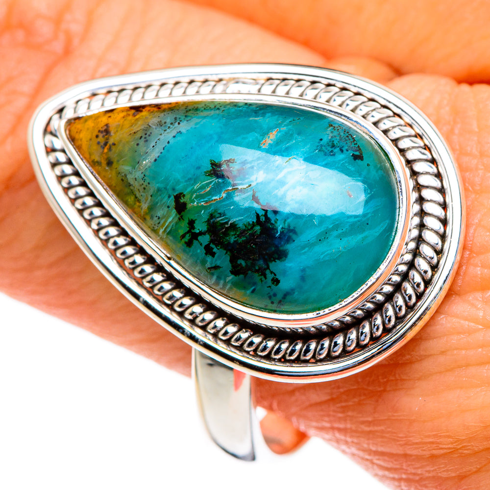Peruvian Opal Rings handcrafted by Ana Silver Co - RING85581