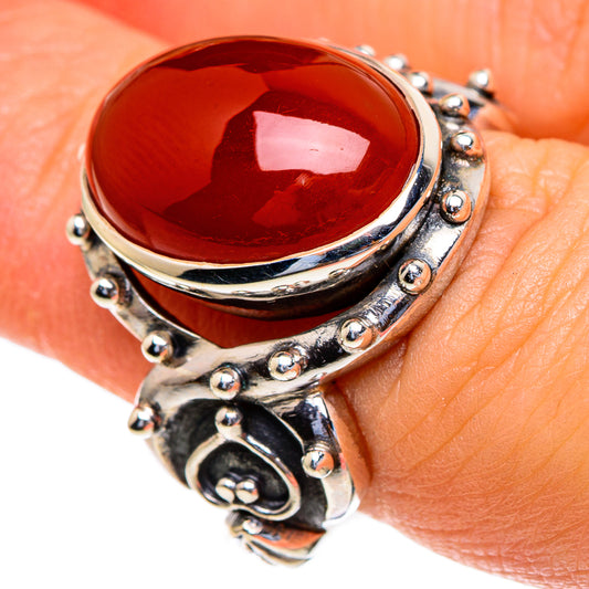 Red Onyx Rings handcrafted by Ana Silver Co - RING85599