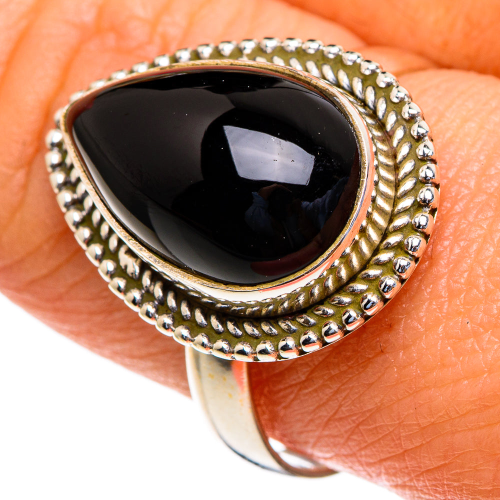 Black Onyx Rings handcrafted by Ana Silver Co - RING85612