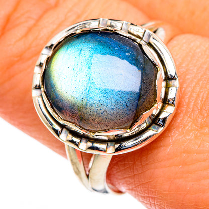 Labradorite Rings handcrafted by Ana Silver Co - RING85627