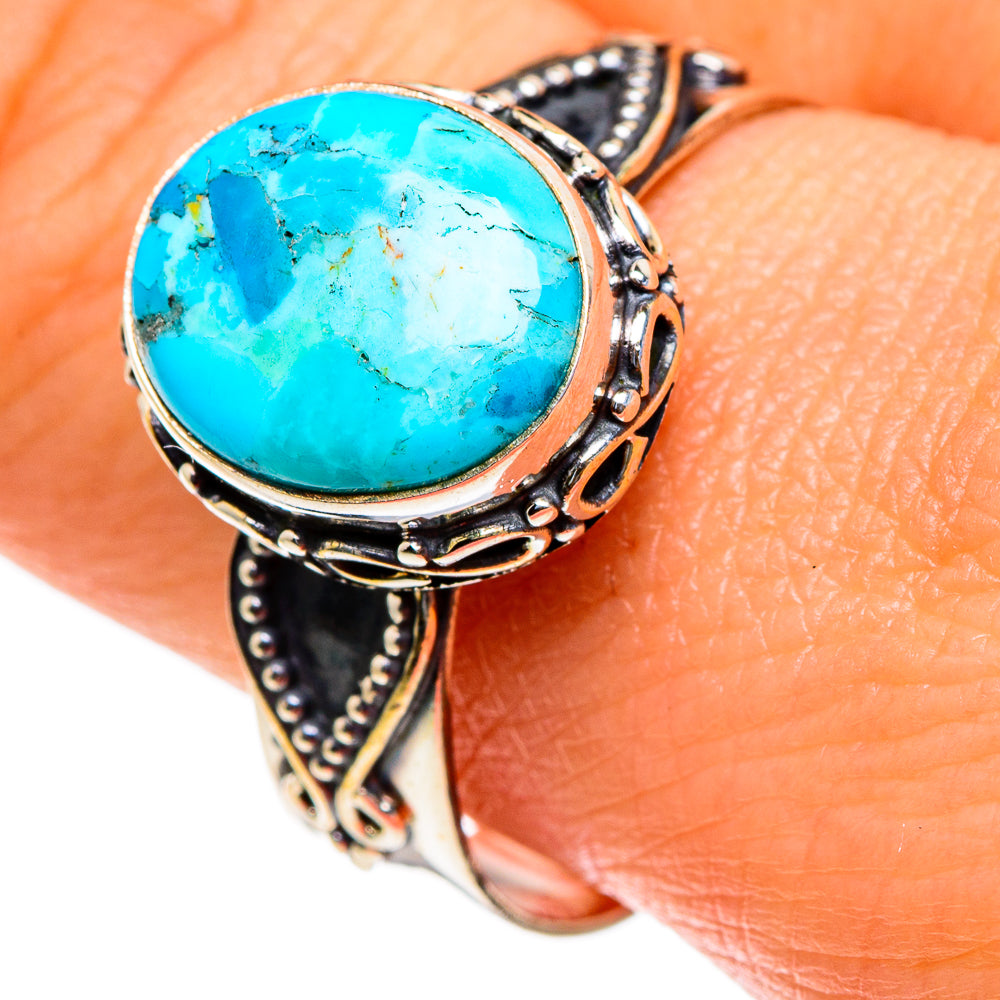 Chrysocolla Rings handcrafted by Ana Silver Co - RING85628