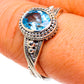 Blue Topaz Rings handcrafted by Ana Silver Co - RING85630