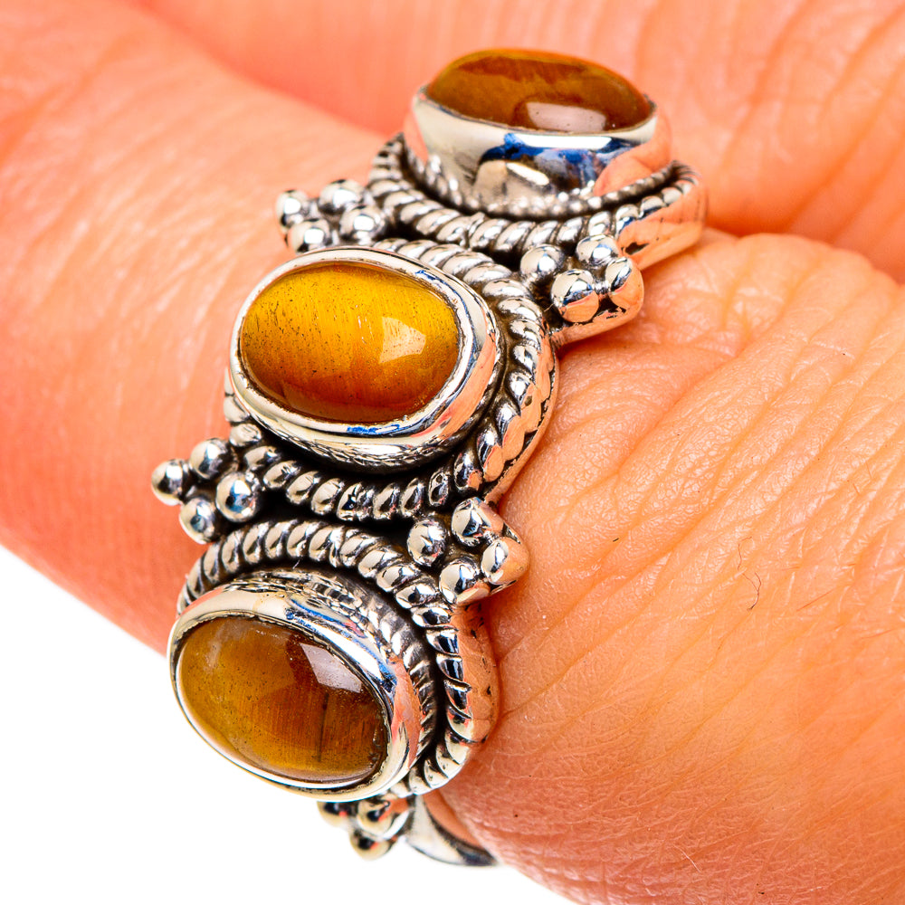 Tiger Eye Rings handcrafted by Ana Silver Co - RING85640