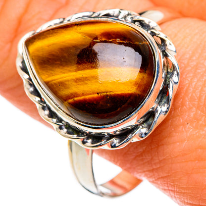 Tiger Eye Rings handcrafted by Ana Silver Co - RING85641