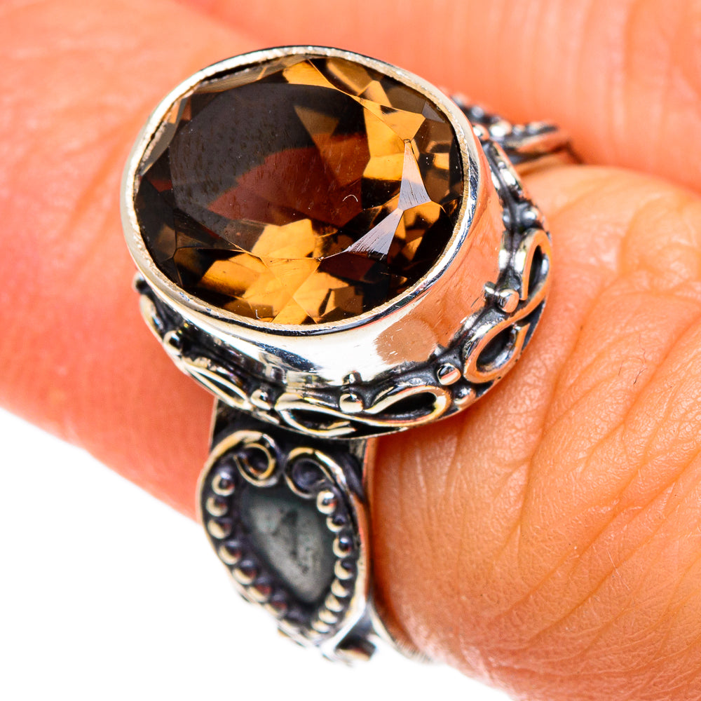 Smoky Quartz Rings handcrafted by Ana Silver Co - RING85643