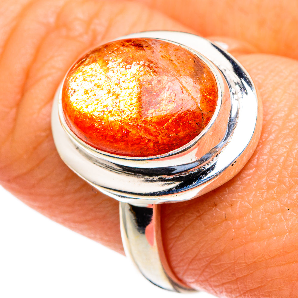 Sunstone Rings handcrafted by Ana Silver Co - RING85644