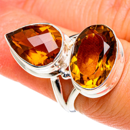 Mandarin Citrine Rings handcrafted by Ana Silver Co - RING85647