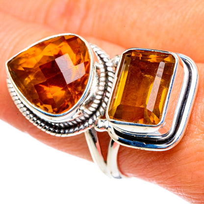 Mandarin Citrine Rings handcrafted by Ana Silver Co - RING85648