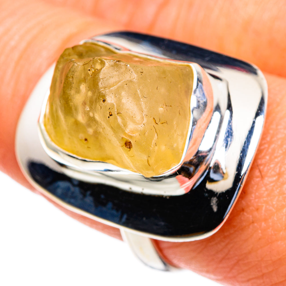 Libyan Glass Rings handcrafted by Ana Silver Co - RING85649