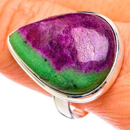 Ruby Zoisite Rings handcrafted by Ana Silver Co - RING85657