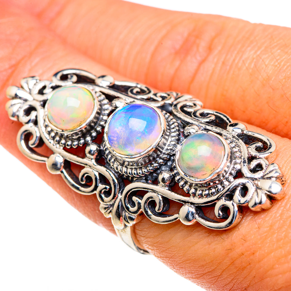Ethiopian Opal Rings handcrafted by Ana Silver Co - RING85660