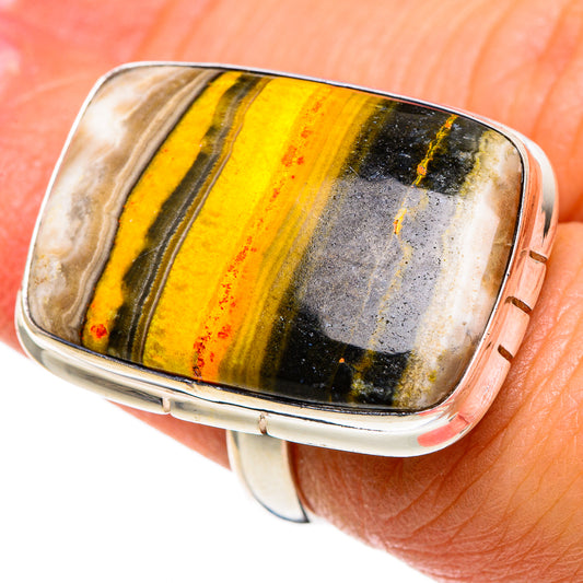 Bumble Bee Jasper Rings handcrafted by Ana Silver Co - RING85663
