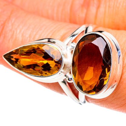Mandarin Citrine Rings handcrafted by Ana Silver Co - RING85677