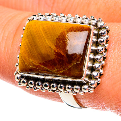 Tiger Eye Rings handcrafted by Ana Silver Co - RING85678