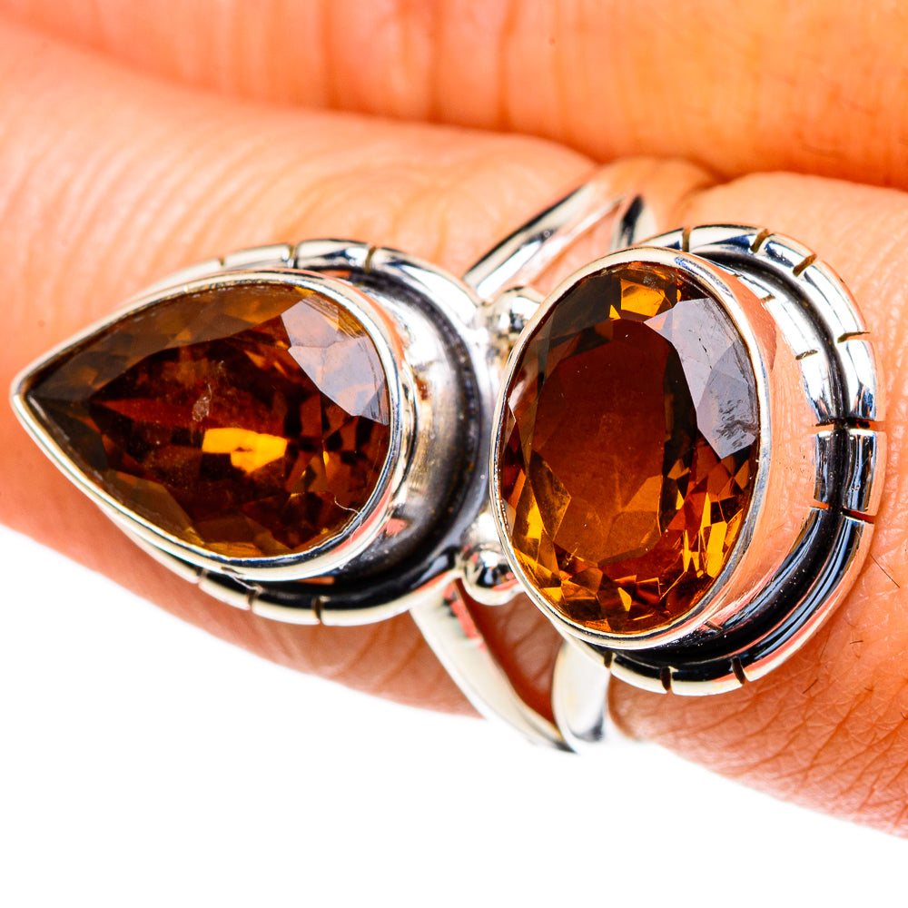 Mandarin Citrine Rings handcrafted by Ana Silver Co - RING85679