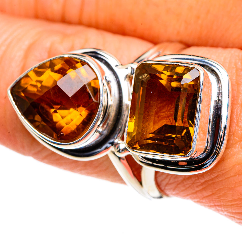 Mandarin Citrine Rings handcrafted by Ana Silver Co - RING85681
