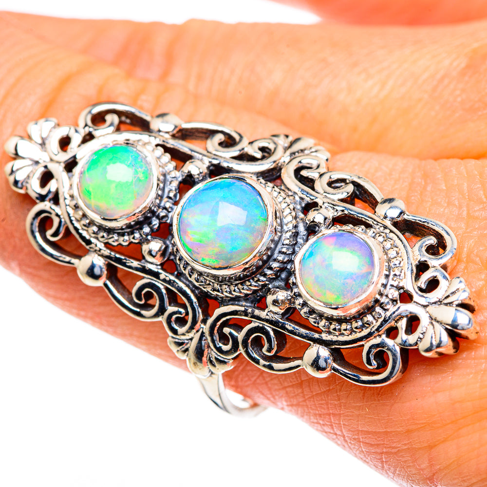 Ethiopian Opal Rings handcrafted by Ana Silver Co - RING85687