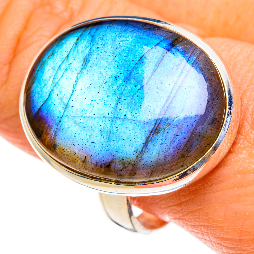 Labradorite Rings handcrafted by Ana Silver Co - RING85691