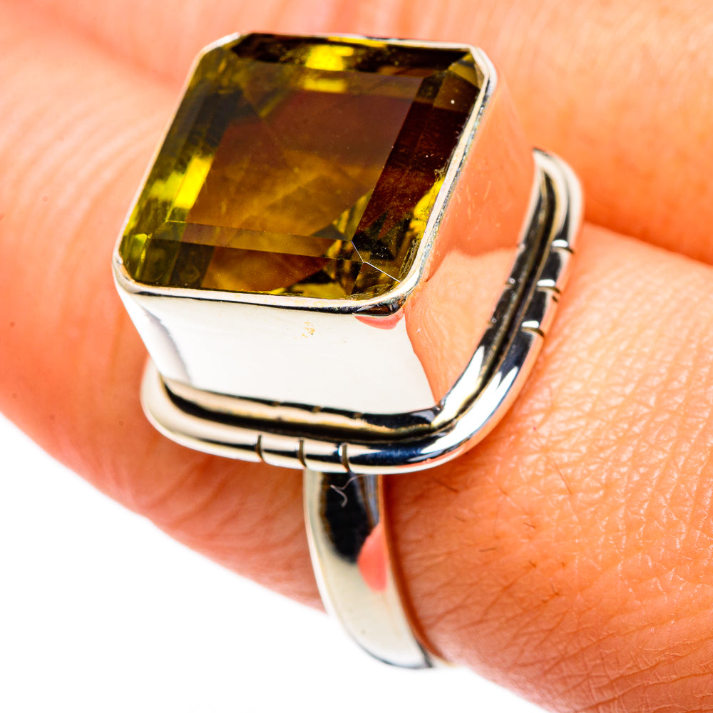 Olive Quartz Rings handcrafted by Ana Silver Co - RING85699