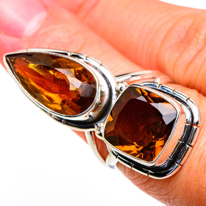 Mandarin Citrine Rings handcrafted by Ana Silver Co - RING85701