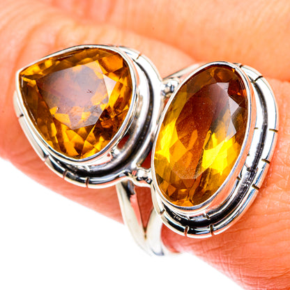 Mandarin Citrine Rings handcrafted by Ana Silver Co - RING85702