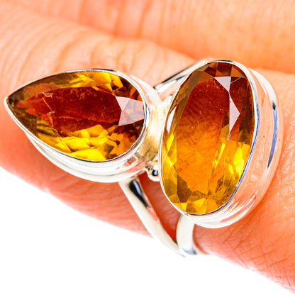 Mandarin Citrine Rings handcrafted by Ana Silver Co - RING85703