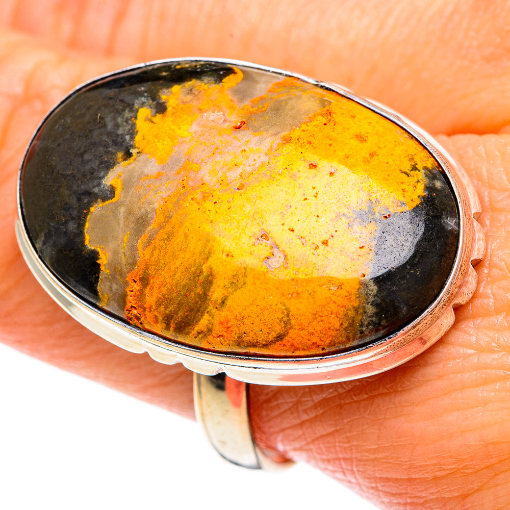 Bumble Bee Jasper Rings handcrafted by Ana Silver Co - RING85709