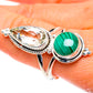 Malachite, Green Amethyst Rings handcrafted by Ana Silver Co - RING85713