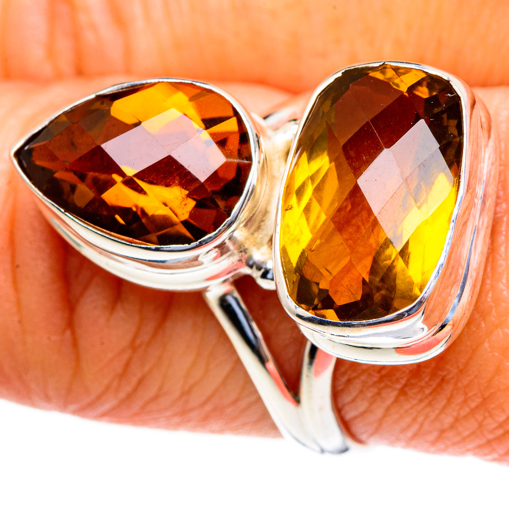 Mandarin Citrine Rings handcrafted by Ana Silver Co - RING85716