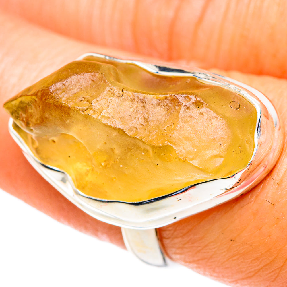 Libyan Glass Rings handcrafted by Ana Silver Co - RING85717