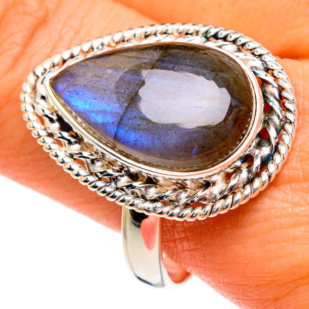 Labradorite Rings handcrafted by Ana Silver Co - RING85724