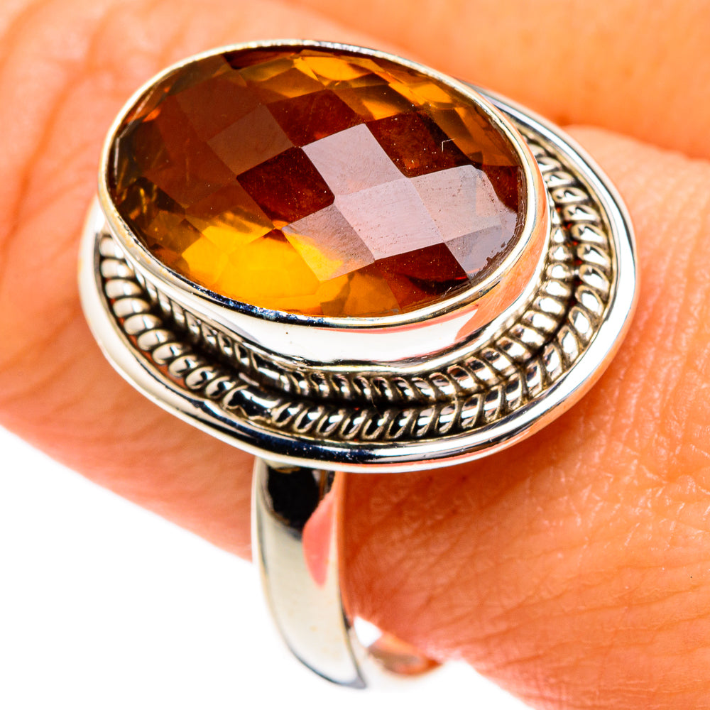 Mandarin Citrine Rings handcrafted by Ana Silver Co - RING85736