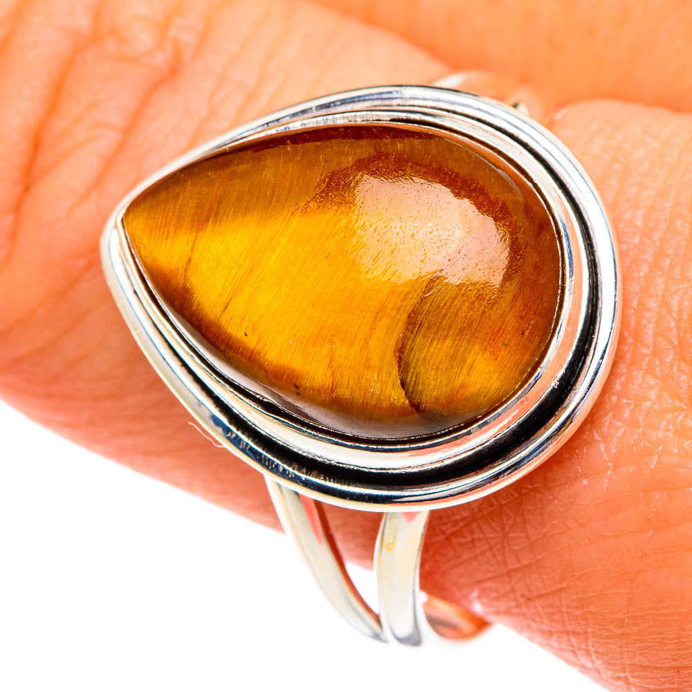 Tiger Eye Rings handcrafted by Ana Silver Co - RING85738