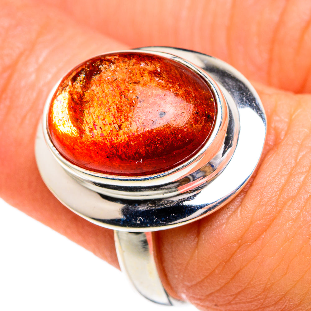 Sunstone Rings handcrafted by Ana Silver Co - RING85739