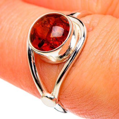 Baltic Amber Rings handcrafted by Ana Silver Co - RING85740