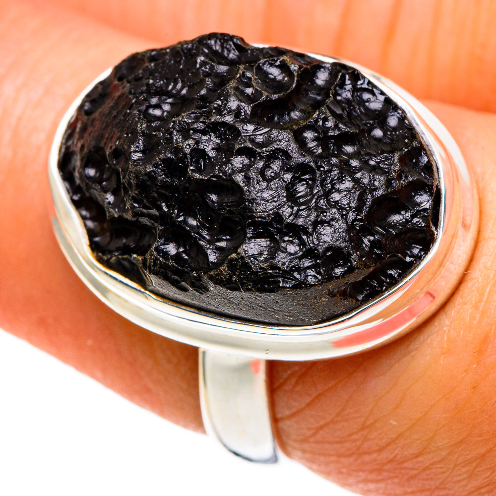 Tektite Rings handcrafted by Ana Silver Co - RING85752