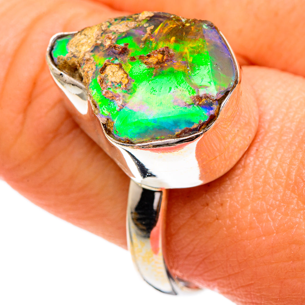 Ethiopian Opal Rings handcrafted by Ana Silver Co - RING85761