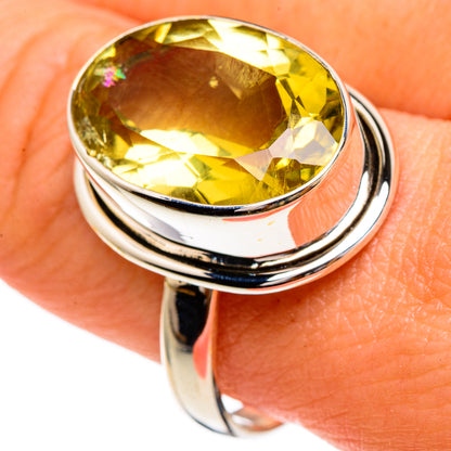 Lemon Quartz Rings handcrafted by Ana Silver Co - RING85764