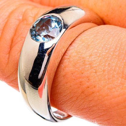 Blue Topaz Rings handcrafted by Ana Silver Co - RING85766