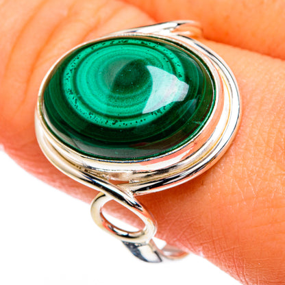 Malachite Rings handcrafted by Ana Silver Co - RING85777