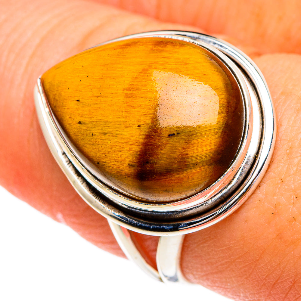 Tiger Eye Rings handcrafted by Ana Silver Co - RING85779
