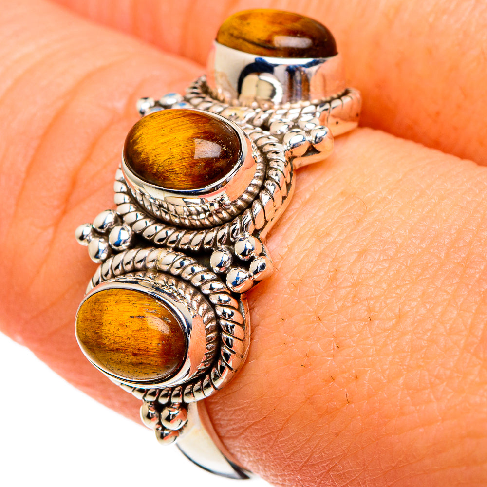 Tiger Eye Rings handcrafted by Ana Silver Co - RING85781